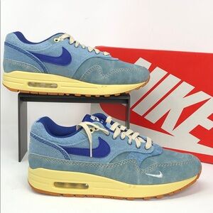 Nike Mens Air Max 1 PRM Premium DZ0482-200 Dirty Denim Shoes - Size 8